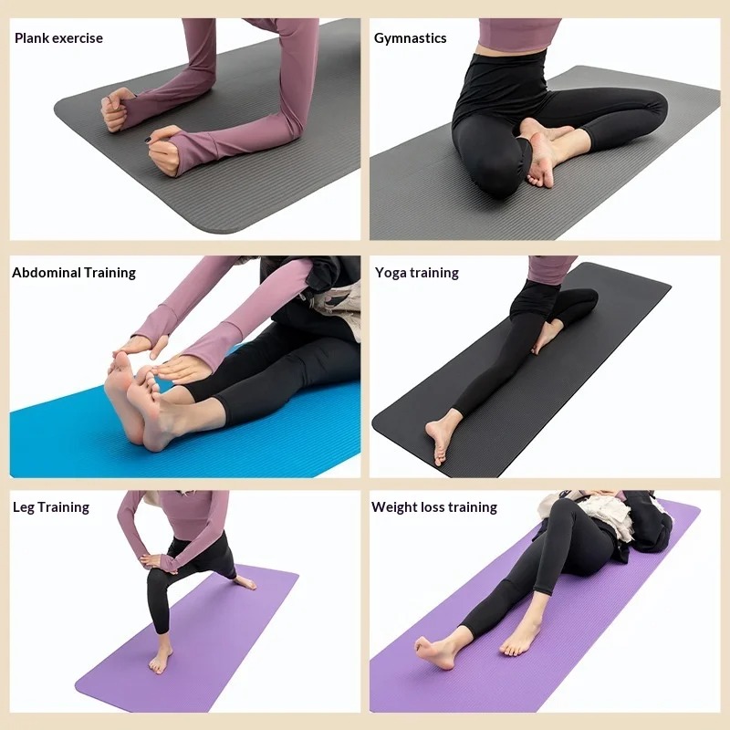 Thick Yoga Mat - Extra Dicke Rutschfeste Yogamatte Stoßdämpfende Extra