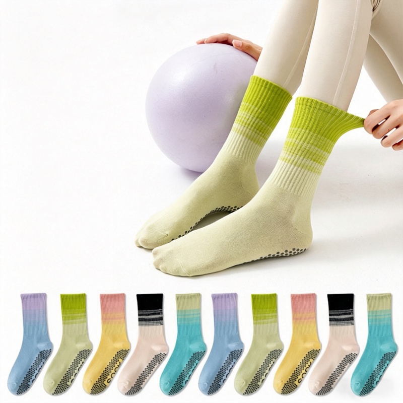 Yoga For Fitness - Dreamlikelin 1 Paar Damen-Yoga-Socken, Wadenlange Socken
