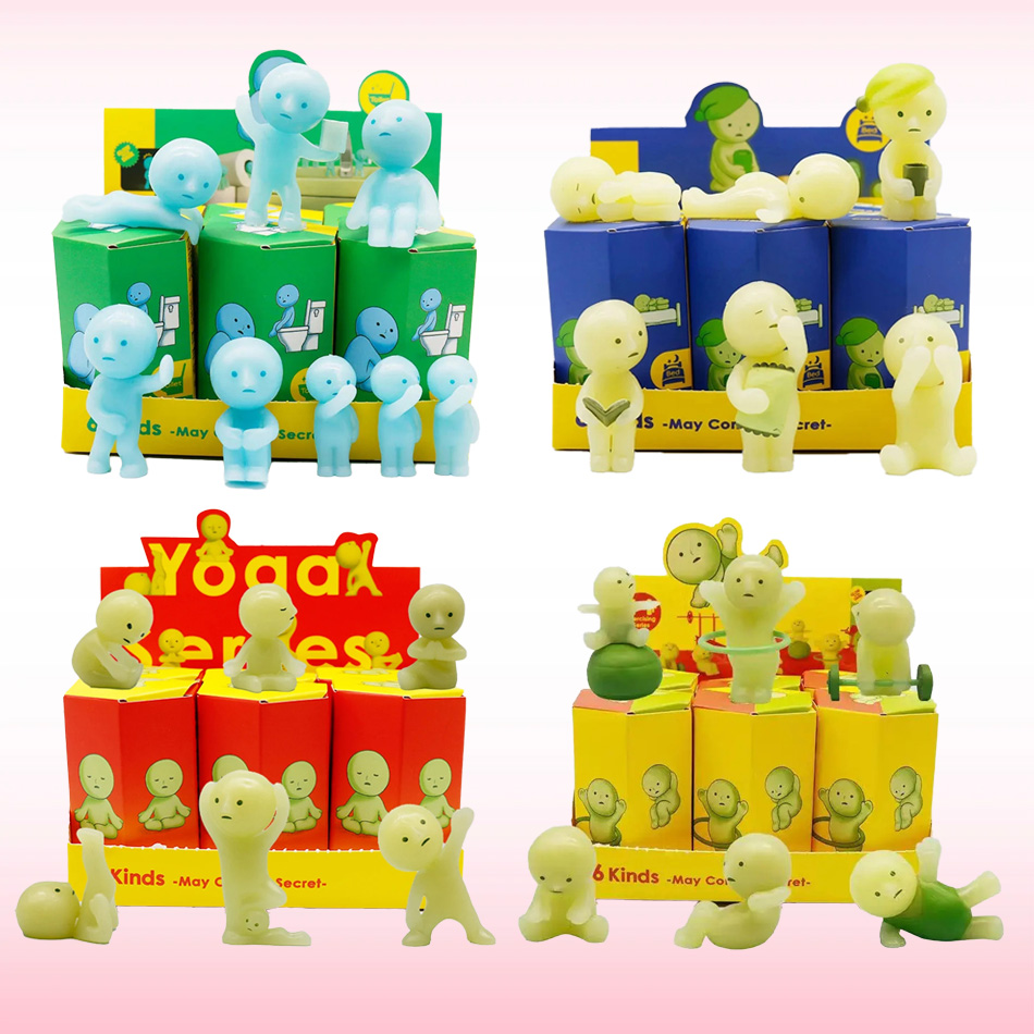 Yoga In Fitness First - Im Dunkeln leuchtende Mini-Figuren-Serie Yoga Schlafzimmer