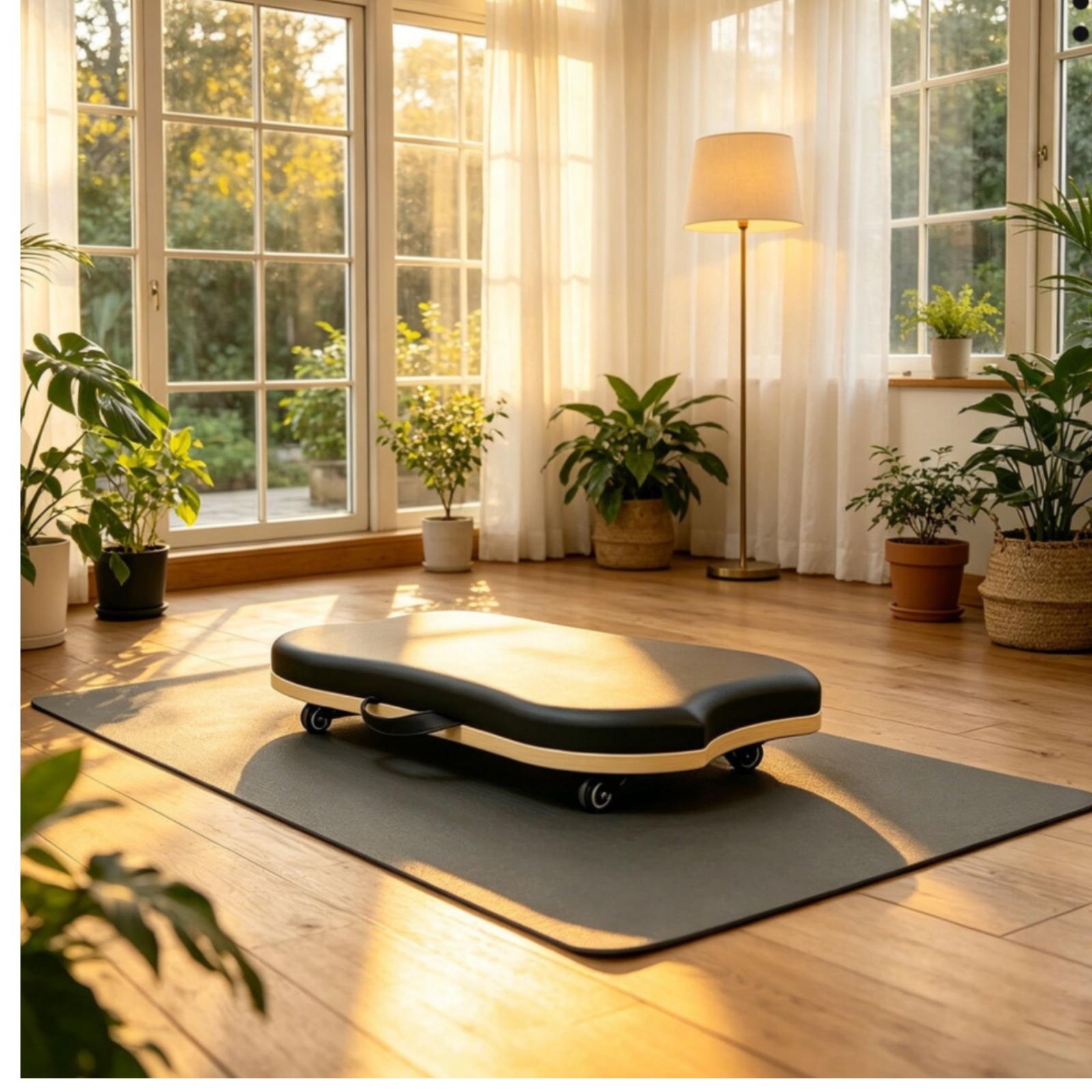 Balance Board Fitness - Pilates Balance Board aus Holz, Wackelbrett,