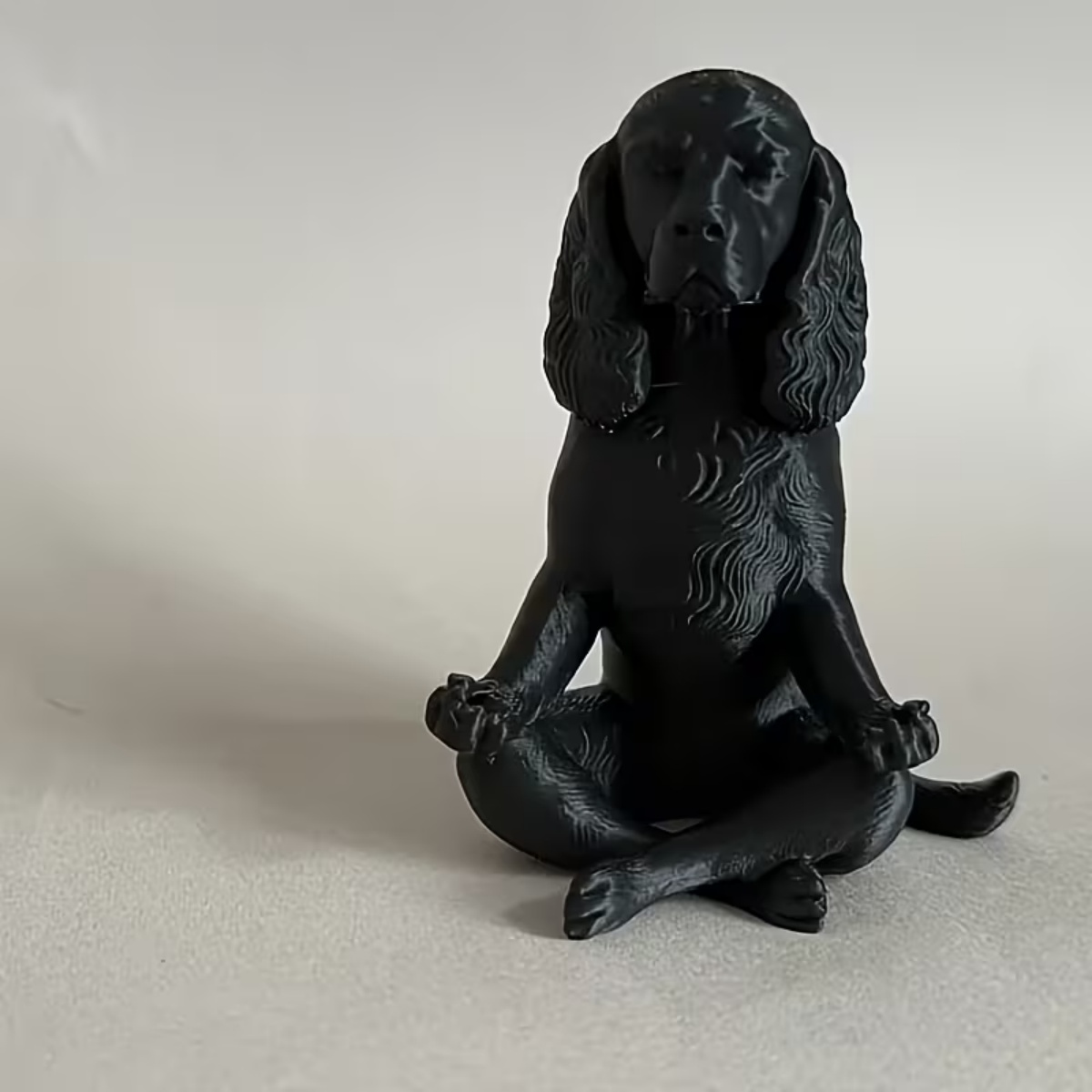 Yoga Fitness Model - Neueste 3D-Gedruckte Schwarze Meditierende Cocker Spaniel