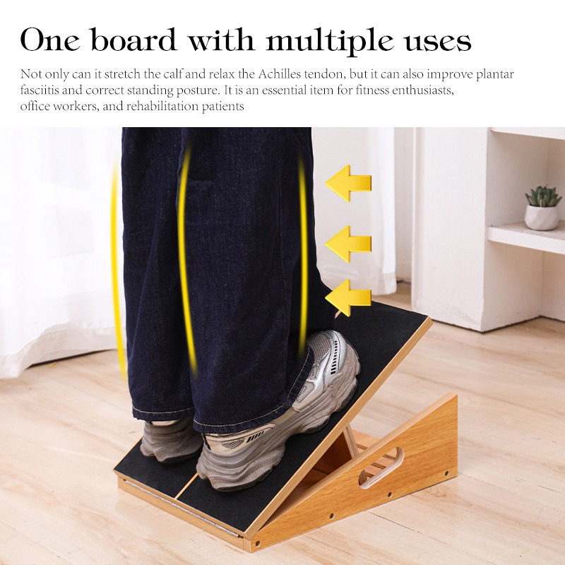 Balance Board Fitness - Verstellbares Holz-Balance-Board zur Muskelentspannung, Knöchel-Rehabilitation, Yoga-Trainer,