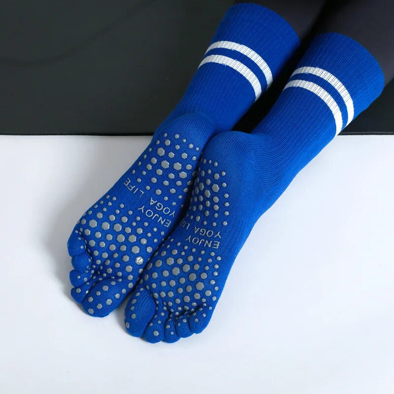 Yoga Dance & Fitness Center Llc - Frauen Atmungsaktive Yoga Socken Mid-rohr Nicht-slip