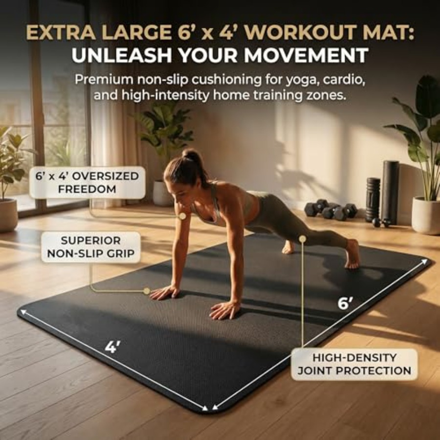 Große Yogamatte 6'x 4' für Yog – Thick Yoga Mat Bewertung und Preis