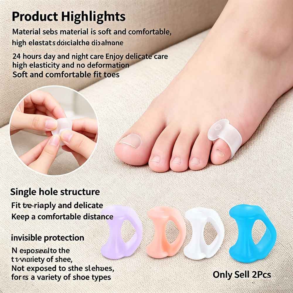 2 Stück Silikon-Zehenspreizer  – Yoga Toe Separator Bewertung und Preis