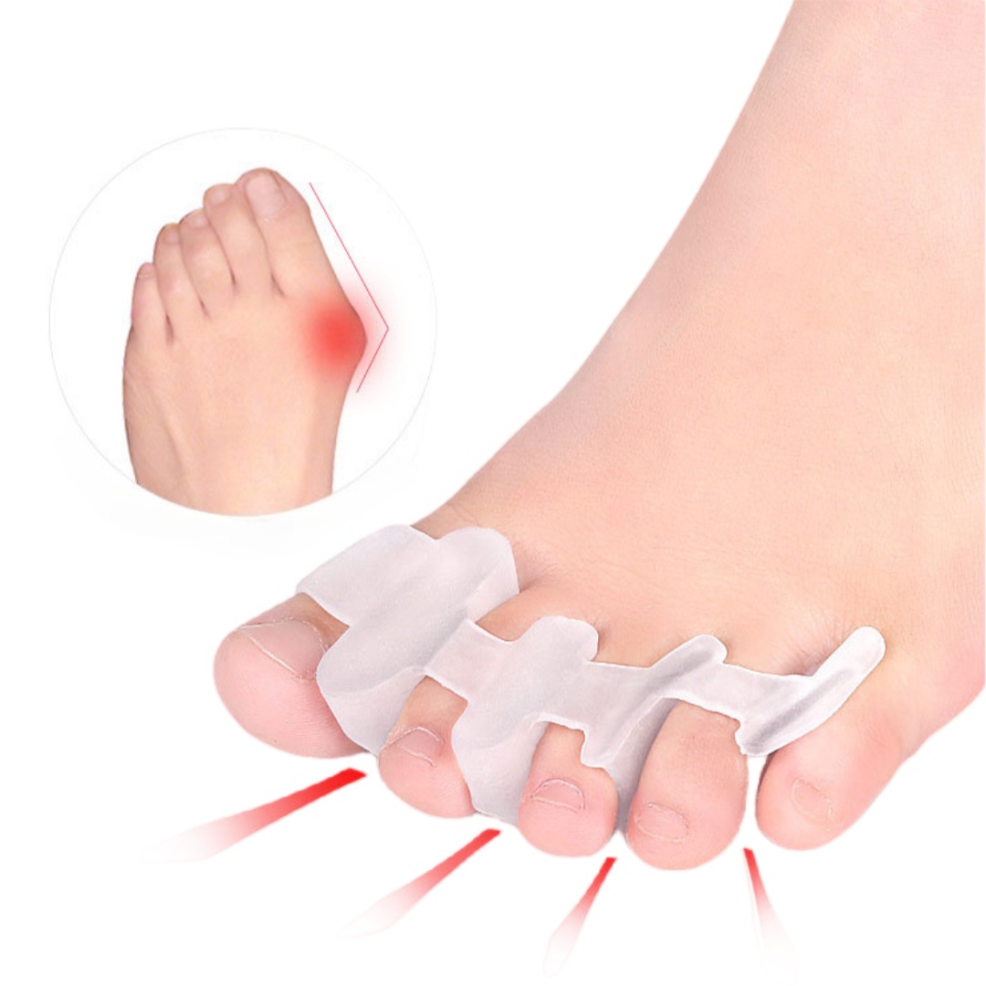 1 Paar Vierloch-Zehenspreizer  – Yoga Toe Separator Bewertung und Preis