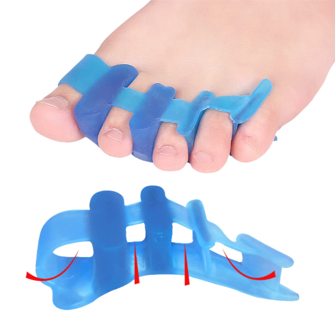 1 Paar Vierloch-Zehenspreizer  – Yoga Toe Separator Bewertung und Preis