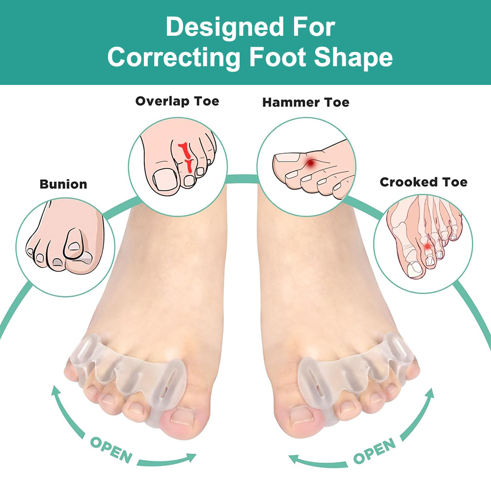 1 Paar Gel-Zehen-Finger-Separa – Yoga Toe Separator Bewertung und Preis