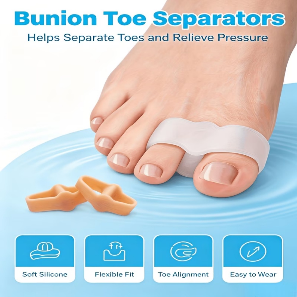 9-teiliges Set Weiche Silikon- – Yoga Toe Separator Bewertung und Preis