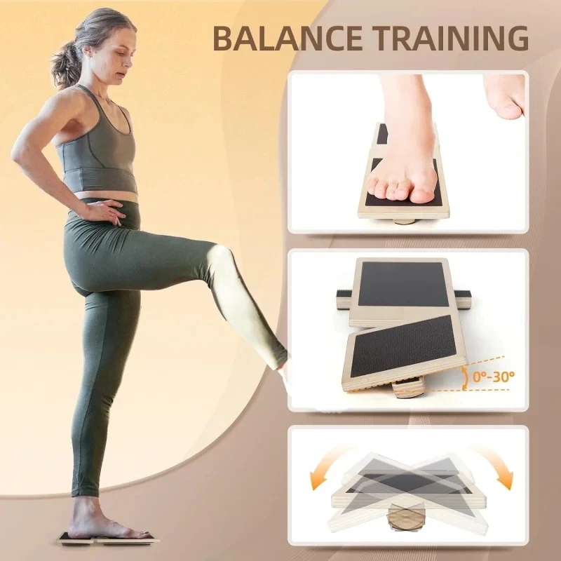 Einzelfußtrainer aus Holz, Bal – Balance Board Fitness Bewertung und Preis