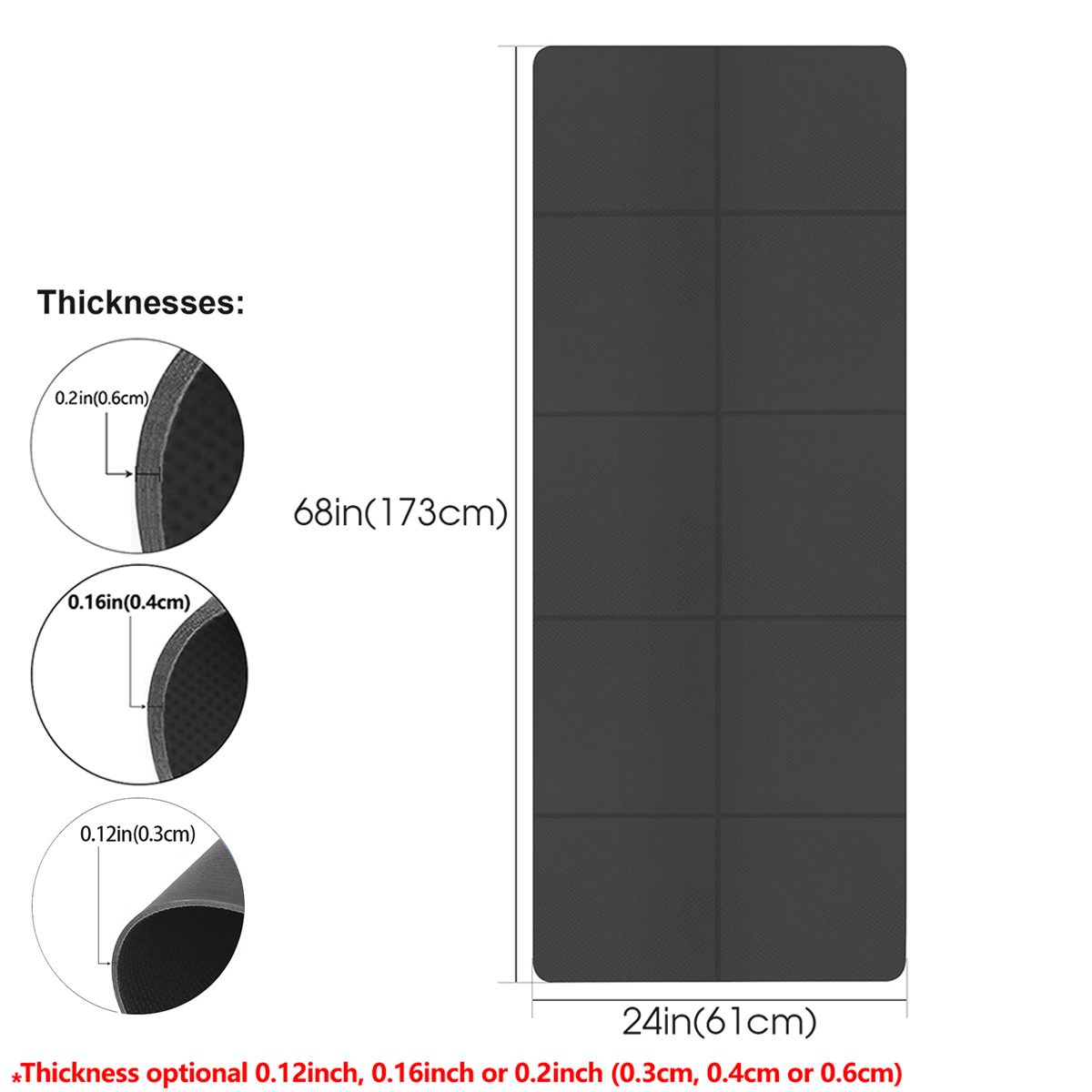 Faltbare Yogamatte, schwarz, u – Thick Yoga Mat Bewertung und Preis