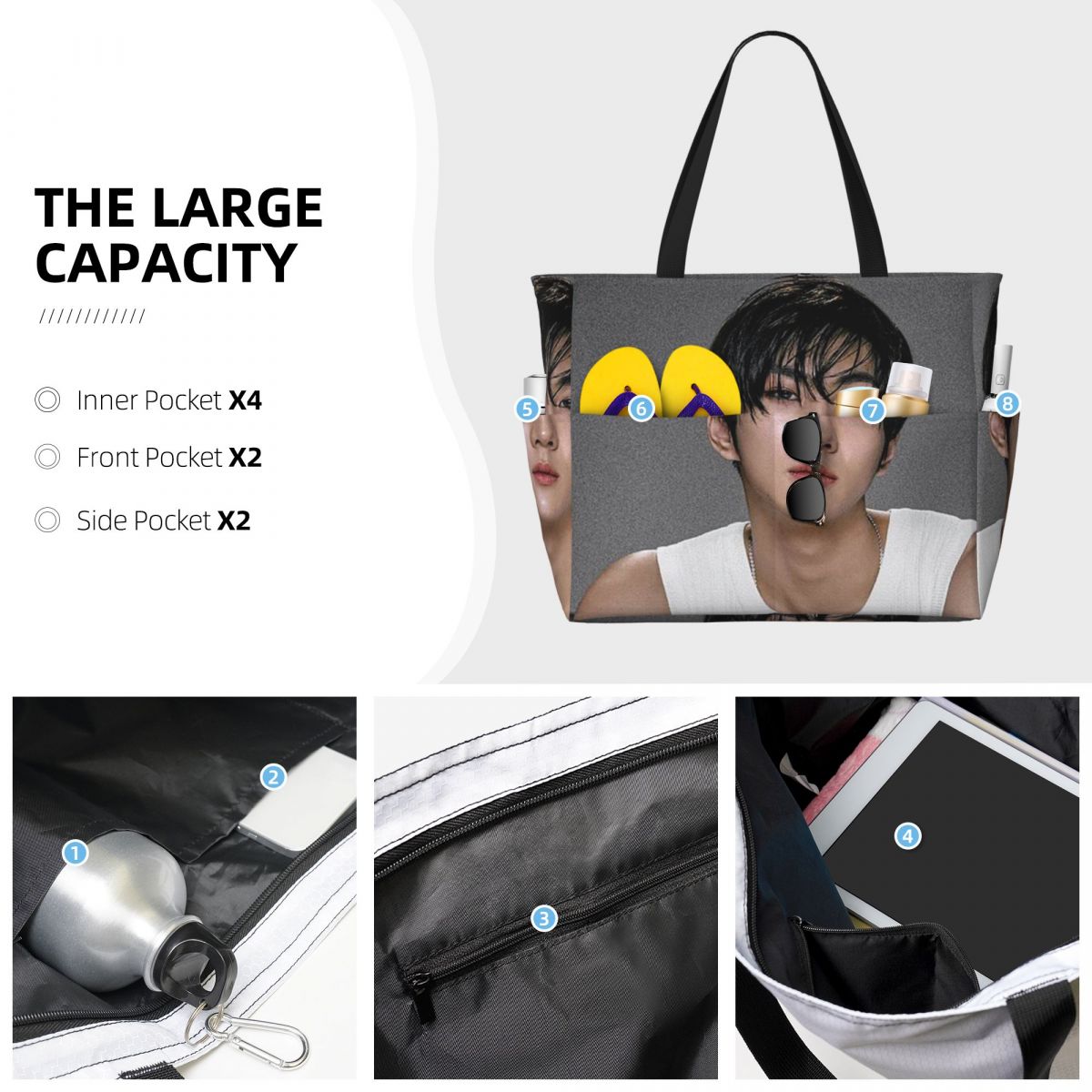 Jungwon En Kpop Strandtasche S – Yoga En Fitness Bewertung und Preis