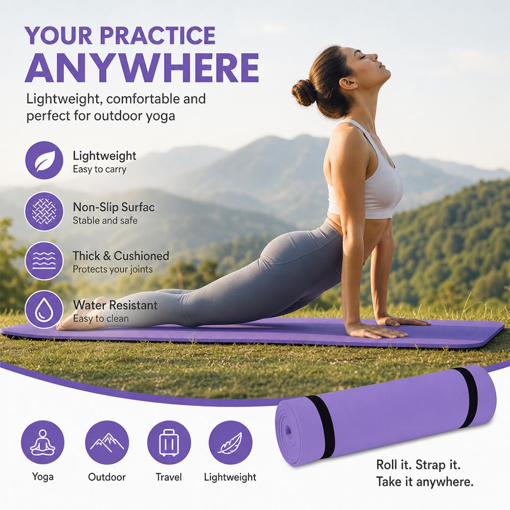 1/2 Stück dicke Yogamatte, rut – Thick Yoga Mat Bewertung und Preis