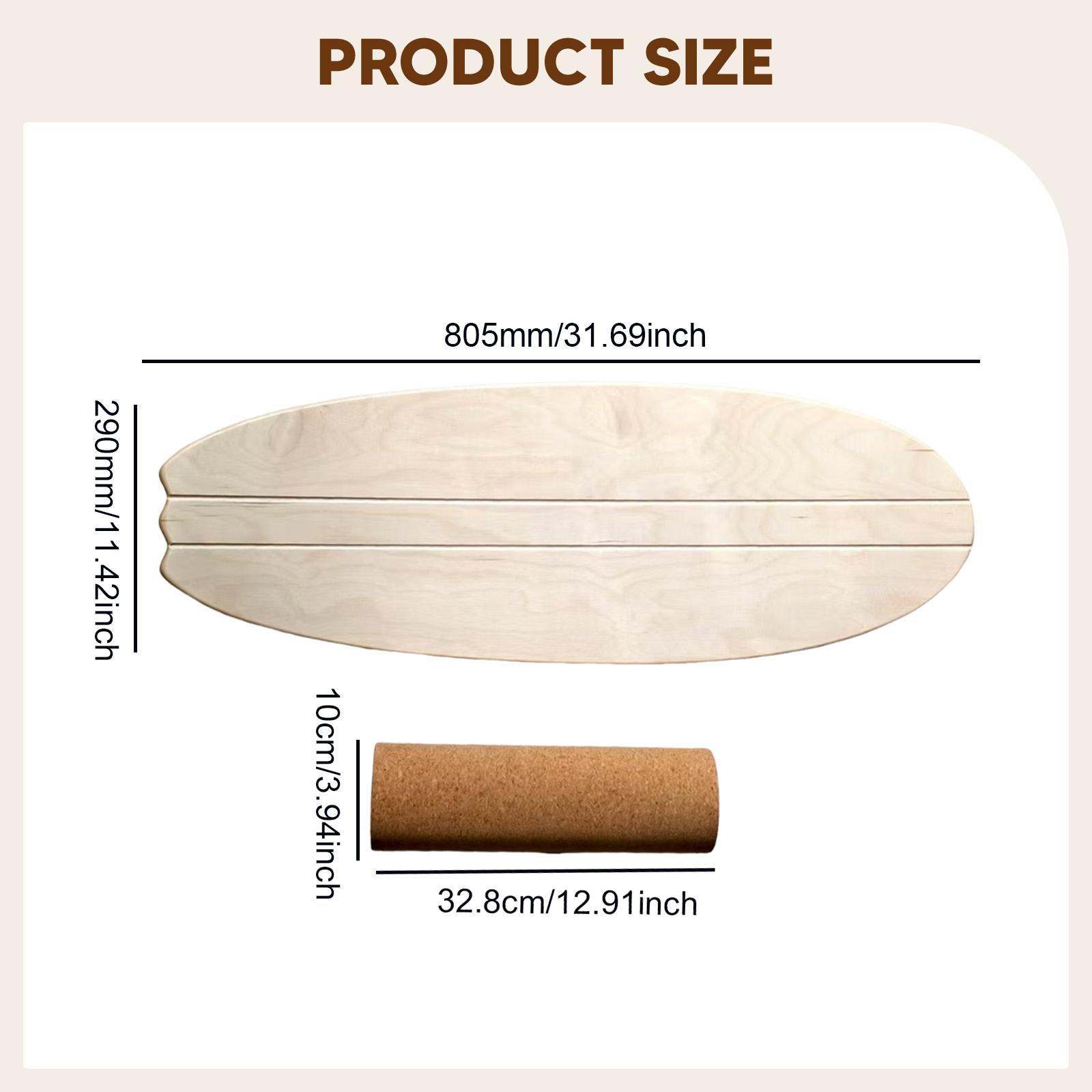 Holz-Balanceboard mit Rollen,  – Balance Board Fitness Bewertung und Preis